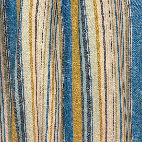 Naturals D&Co Women Linen Button Down LongSleeve Shirt Sz L Beach Coastal Summer - Picture 5 of 10